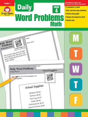 cover image of Daily Word Problems, Grade 4